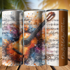 Tumbler 20oz Guitare Orange